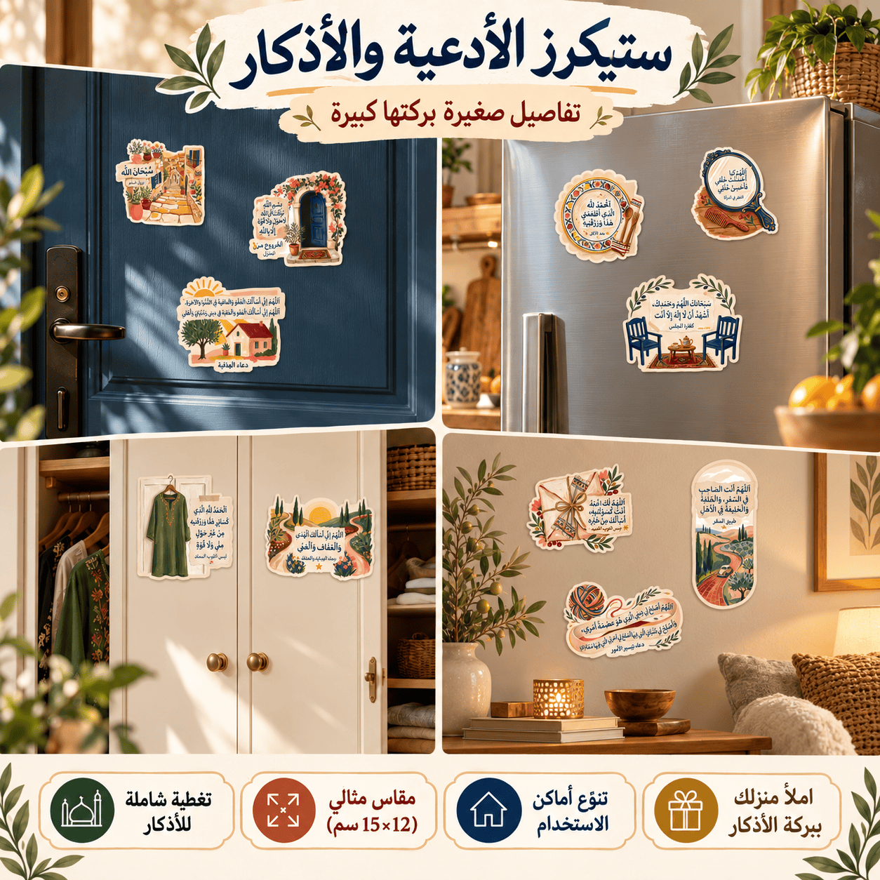 Cozy Islamic Sticker Home Decor Collage (1)