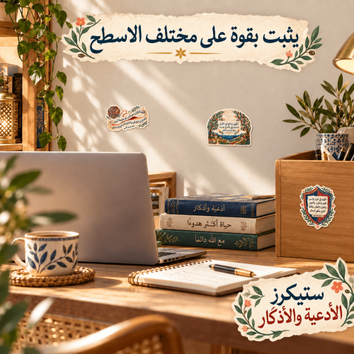 Cozy Sunlit Desk with Decorative Stickers (1)
